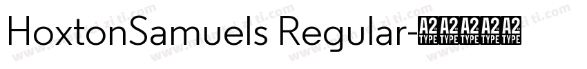HoxtonSamuels Regular字体转换